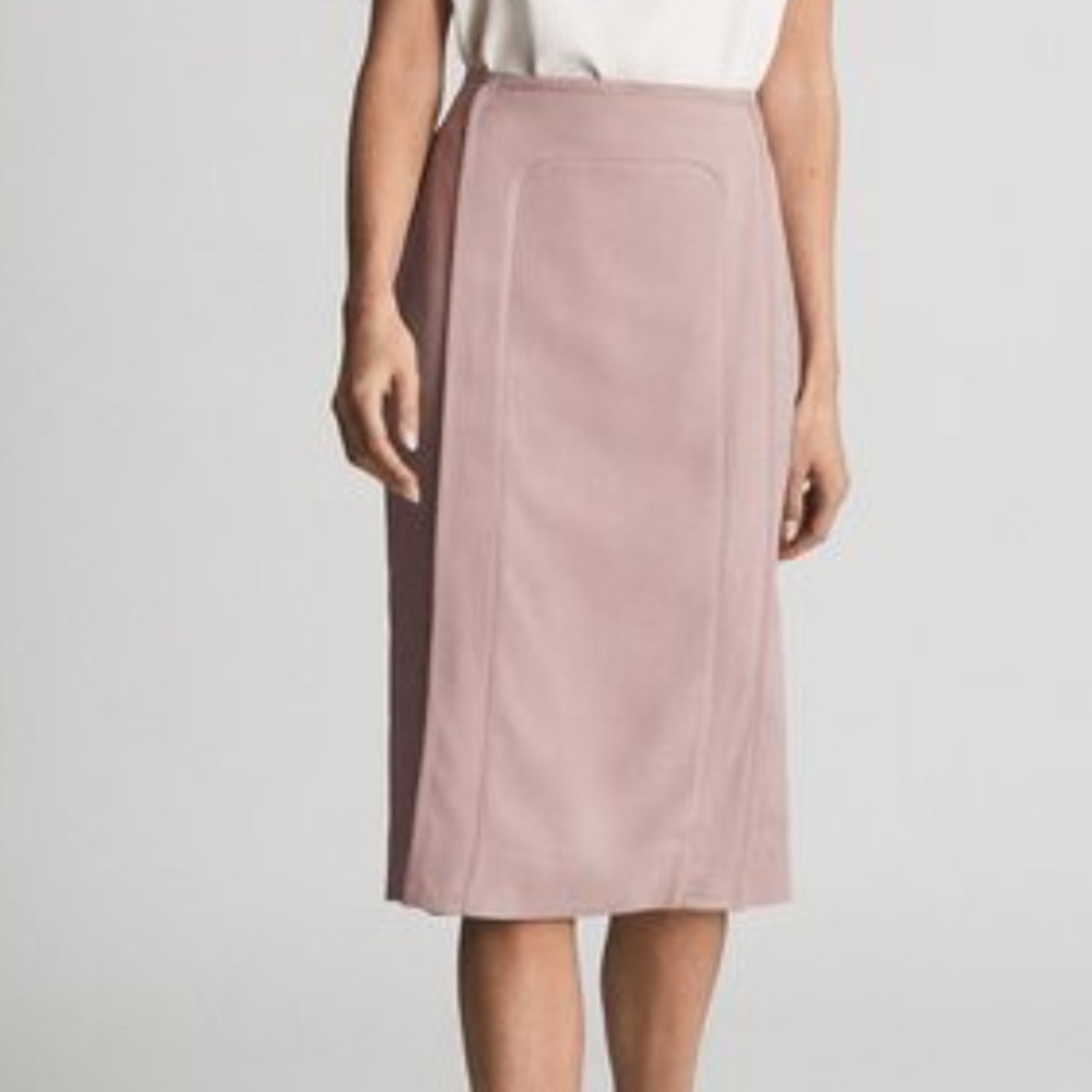 EUC Reiss Nude Marty Tipped Pencil Skirt